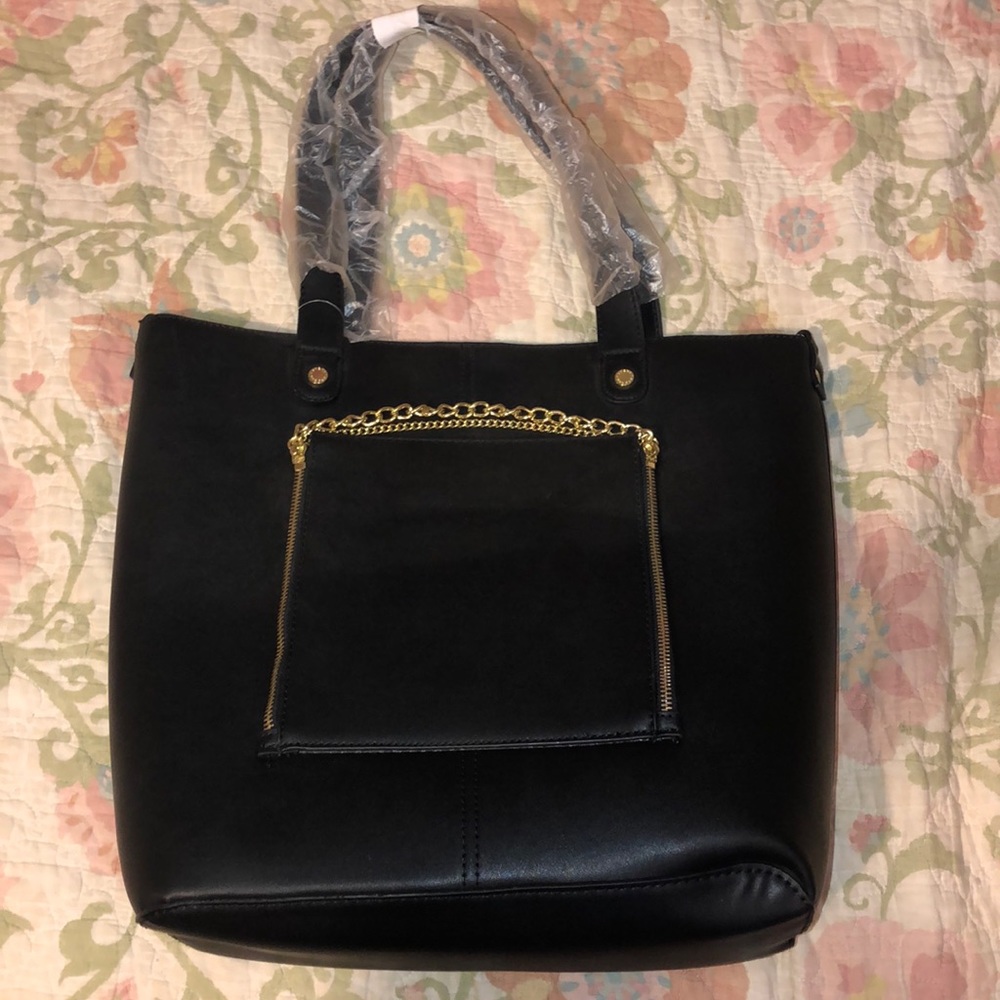 Black Steve Madden tote and crossbody bag